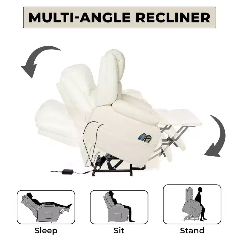 Premium Studded Power Lift Recliner Chair