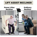 Premium Studded Power Lift Recliner Chair
