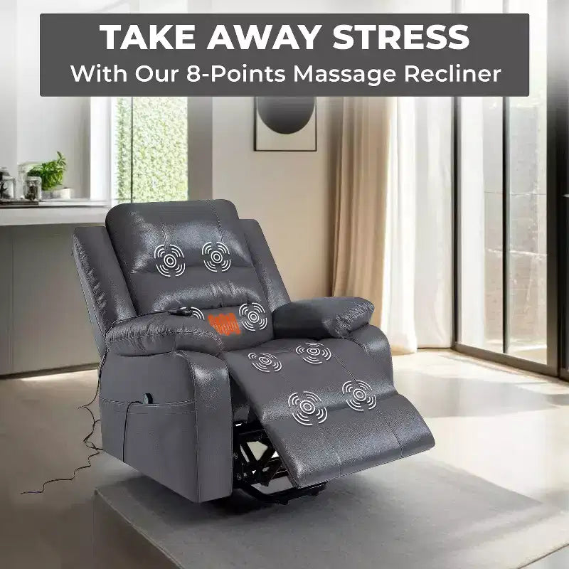 Premium Studded Power Lift Recliner Chair