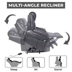 Premium Studded Power Lift Recliner Chair