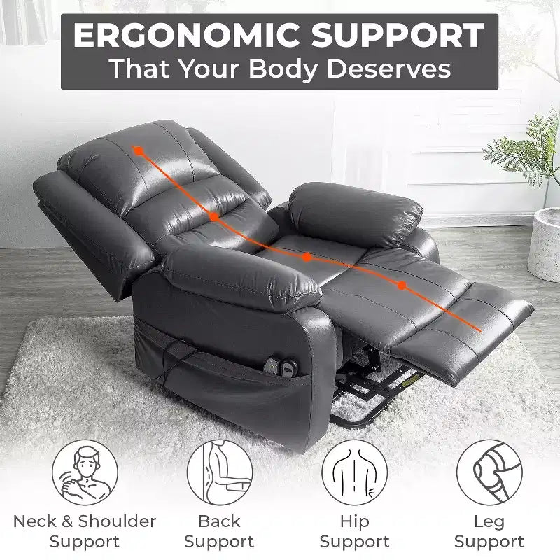 Premium Studded Power Lift Recliner Chair