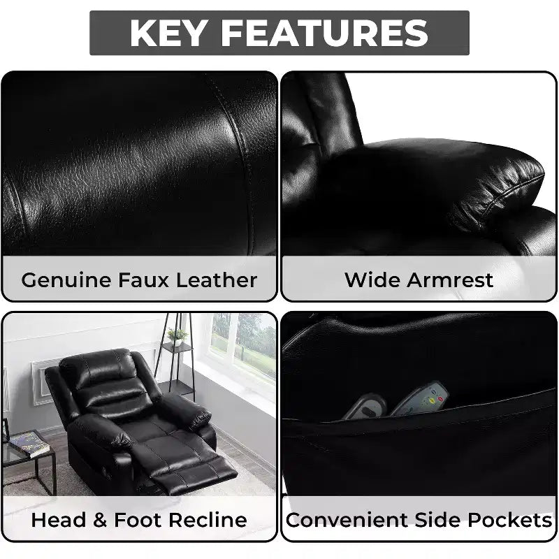 Premium Studded Power Lift Recliner Chair