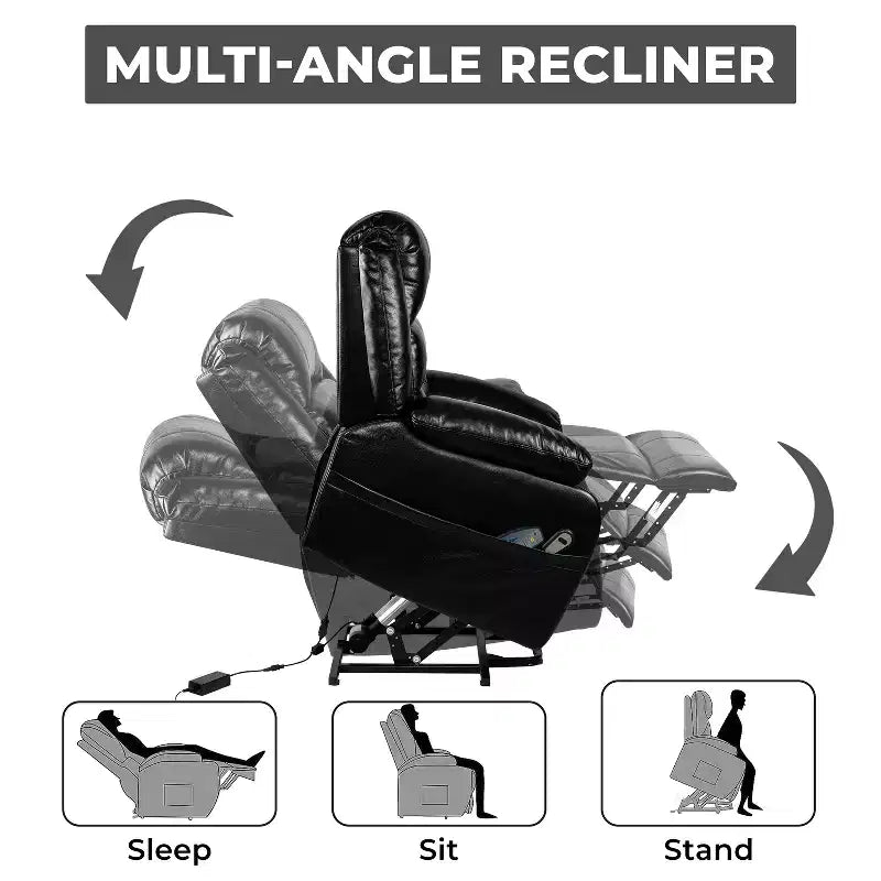 Premium Studded Power Lift Recliner Chair