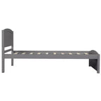 Twin Size Platform Bed with Sturdy Pinewood Frame and Legs