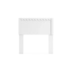 Panel Headboard in Matte White Finish