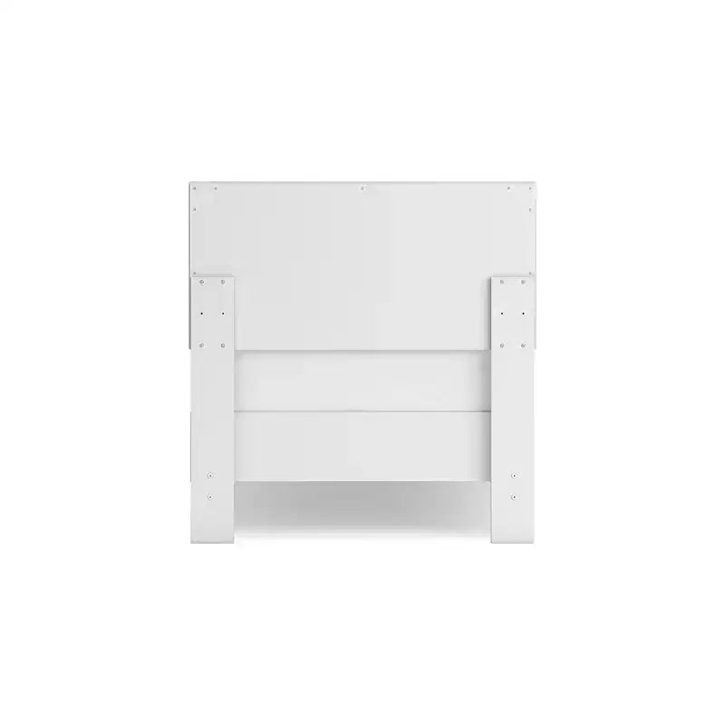 Panel Headboard in Matte White Finish