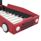 Morden Design Twin Size Race Car-Shaped Platform Bed with Wheels