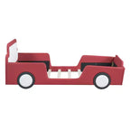 Morden Design Twin Size Race Car-Shaped Platform Bed with Wheels