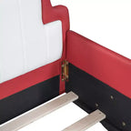 Morden Design Twin Size Race Car-Shaped Platform Bed with Wheels