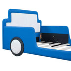 Morden Design Twin Size Race Car-Shaped Platform Bed with Wheels