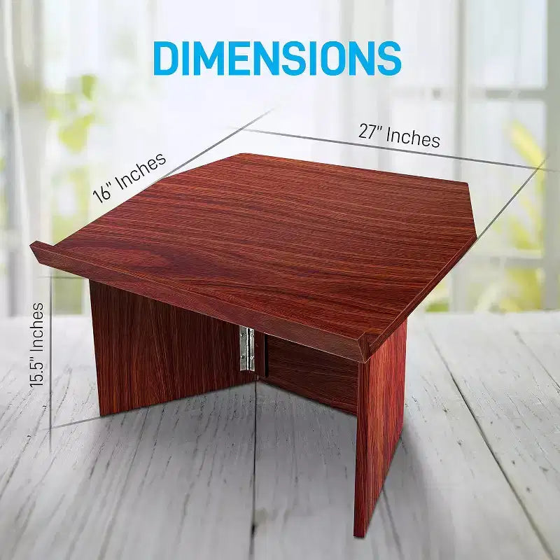 Portable Lectern Podium for Presentations with Quick Setup Folding Style, Compact Design, Ideal for Meetings and Events