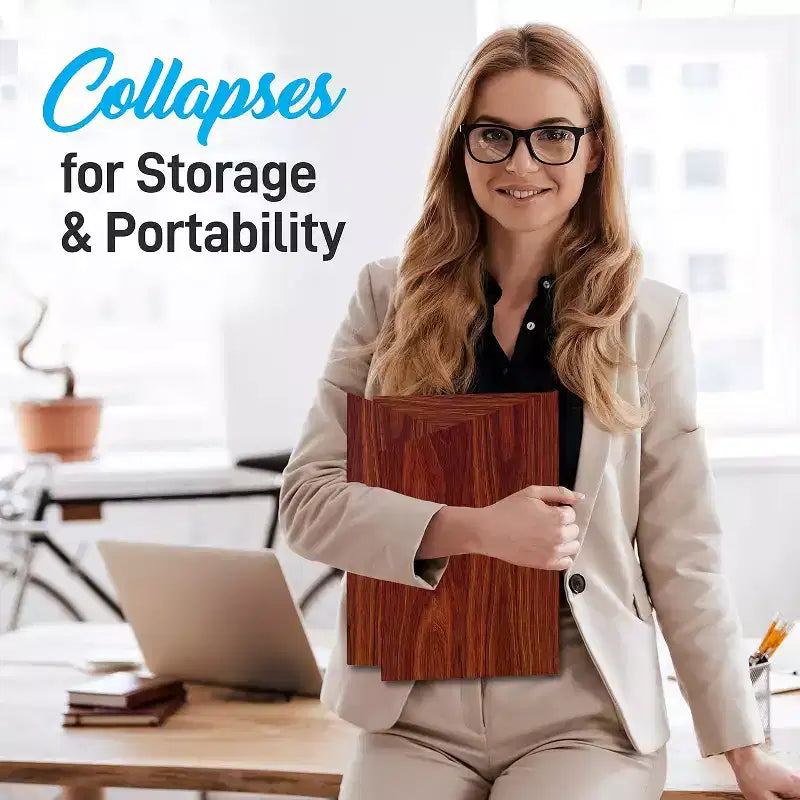 Portable Lectern Podium for Presentations with Quick Setup Folding Style, Compact Design, Ideal for Meetings and Events