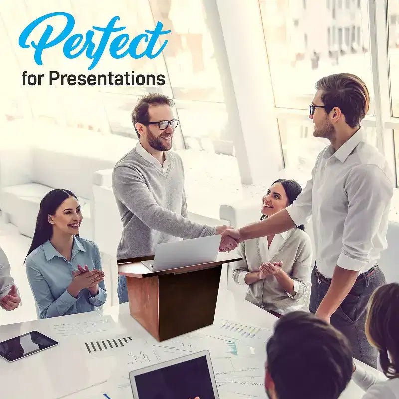 Portable Lectern Podium for Presentations with Quick Setup Folding Style, Compact Design, Ideal for Meetings and Events