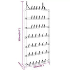 Hanging Shoe Rack Silver 26x5.1x54.7