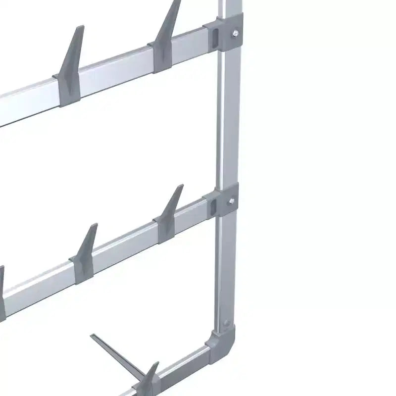 Hanging Shoe Rack Silver 26x5.1x54.7