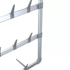 Hanging Shoe Rack Silver 26x5.1x54.7