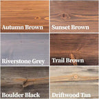 Autumn Brown 24 in. Shelves with L-Shaped Brackets