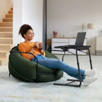 Adjustable TV Tray Table TV Dinner Tray on Bed Sofa, Comfortable Folding Table with 6 Height and 3 Tilt Angle Adjustments, End Table