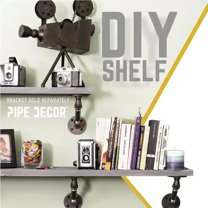 Riverstone Grey 36 in. Wood Shelf (Wood Only)