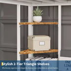 Twin Size Loft Bed with Large Desk and Storage Shelves, Metal Loft Bed with Safety Guardrail and Ladder for Kids and Adults, Space Saving