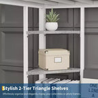 Twin Size Loft Bed with Large Desk and Storage Shelves, Metal Loft Bed with Safety Guardrail and Ladder for Kids and Adults, Space Saving