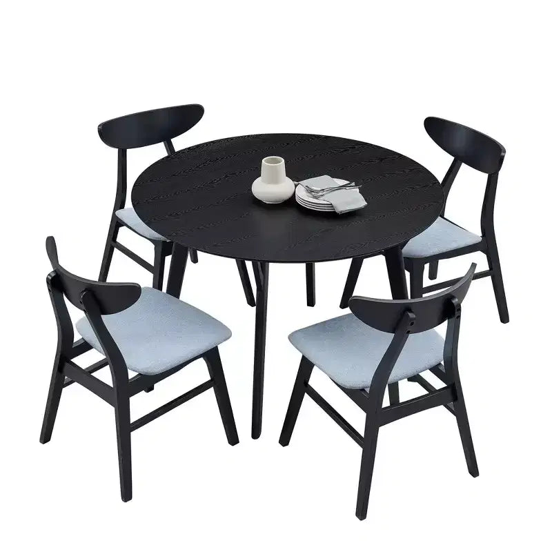 42IN Modern Space-Saving Dining Room Table for 2-4 Person, Round Table, Kitchen Table for Living Room, Dining Room