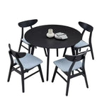 42IN Modern Space-Saving Dining Room Table for 2-4 Person, Round Table, Kitchen Table for Living Room, Dining Room