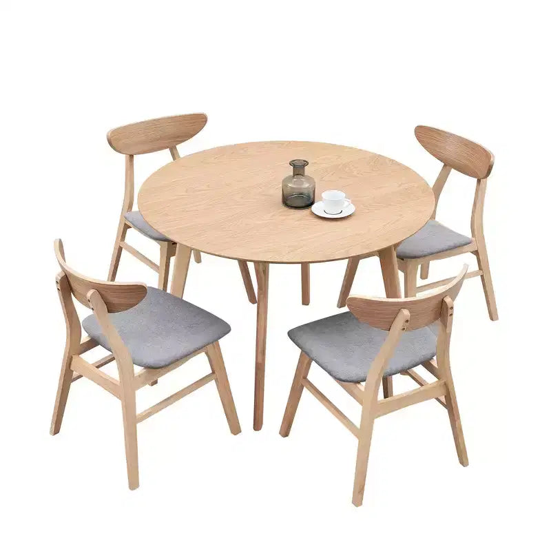 42IN Modern Space-Saving Dining Room Table for 2-4 Person, Round Table, Kitchen Table for Living Room, Dining Room