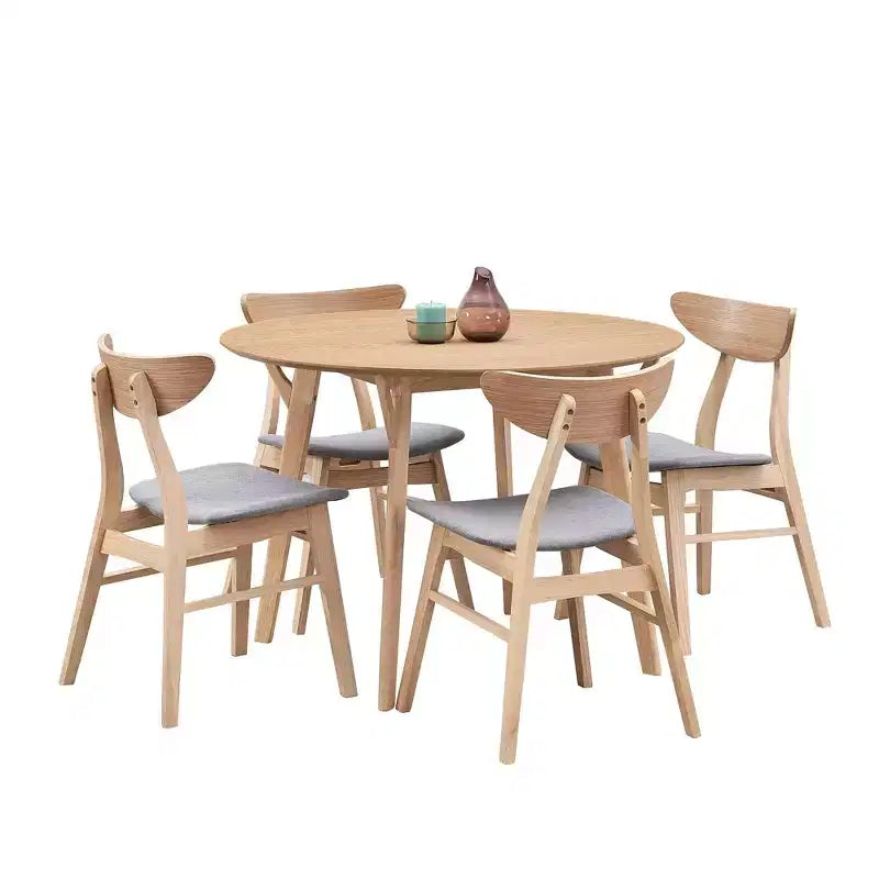 42IN Modern Space-Saving Dining Room Table for 2-4 Person, Round Table, Kitchen Table for Living Room, Dining Room