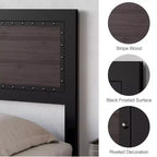Full Size Bed Frame with 4 Storage Drawers, Metal Slats Support, No Box Spring Needed, Noise-Free Design