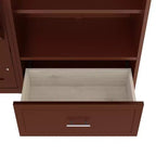 Queen Foldable Platform Bed & Murphy Bed with Height Adjustable Storage Compartments