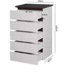 24 Modern Wooden Storage Dresser with 5 Drawers