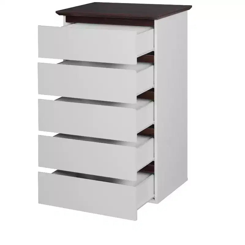 24 Modern Wooden Storage Dresser with 5 Drawers