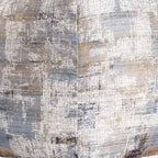18 Blue Cotton Abstract Pouf Ottoman