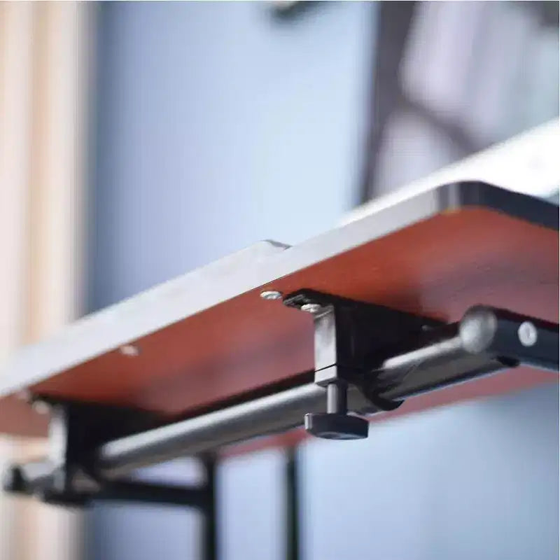 Home Office Small Standing Desk - Adjustable Height Mobile Computer Table with Wheels