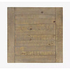 Modern Rustic Distressed Solid Wood End Table with Trestle