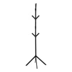 Freestanding Coat Rack with 8 Hooks, Contemporary Hall Tree with Metal Frame, Entryway Storage for Living Room, Bedroom, Black