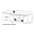 Wall Mounted Hutch Black: Laminated Storage, Self-Closing Hinges, Nickel Handles