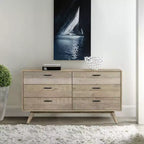 6 Drawer Mid-Century Modern Dresser