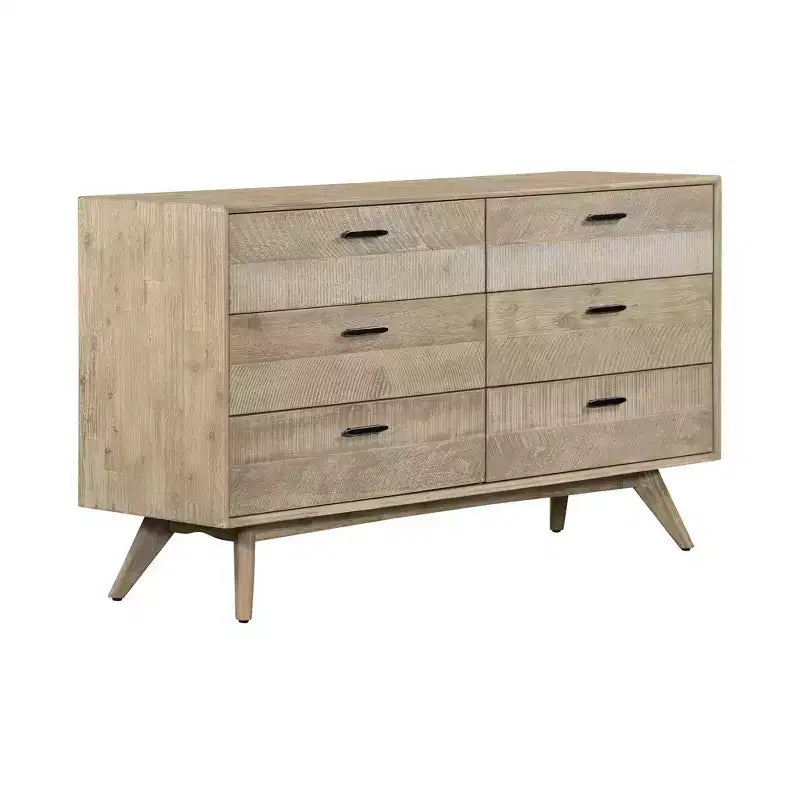 6 Drawer Mid-Century Modern Dresser