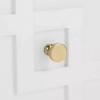 2 Drawer Nightstand, White/Gold