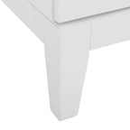 2 Drawer Nightstand, White/Gold