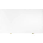 2 Drawer Nightstand, White/Gold