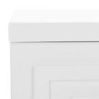2 Drawer Nightstand, White/Gold