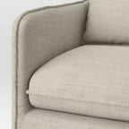 Slouchy Lounge Chair with French Seams
