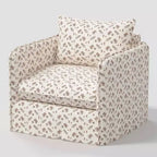Slouchy Lounge Chair with French Seams