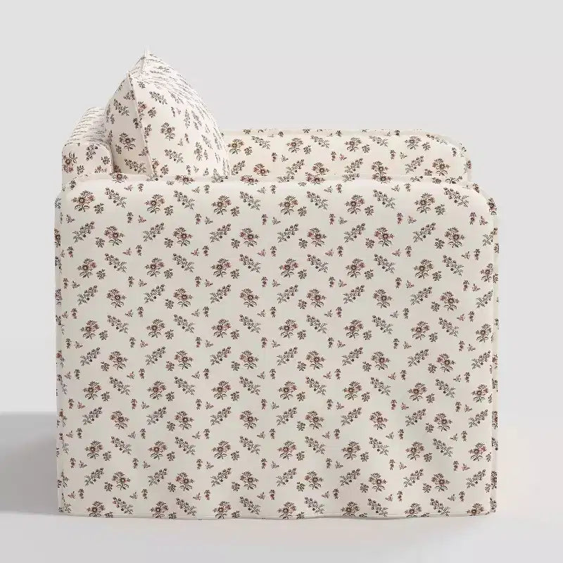 Slouchy Lounge Chair with French Seams