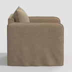 Slouchy Lounge Chair with French Seams