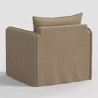 Slouchy Lounge Chair with French Seams