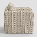 Slouchy Lounge Chair with French Seams